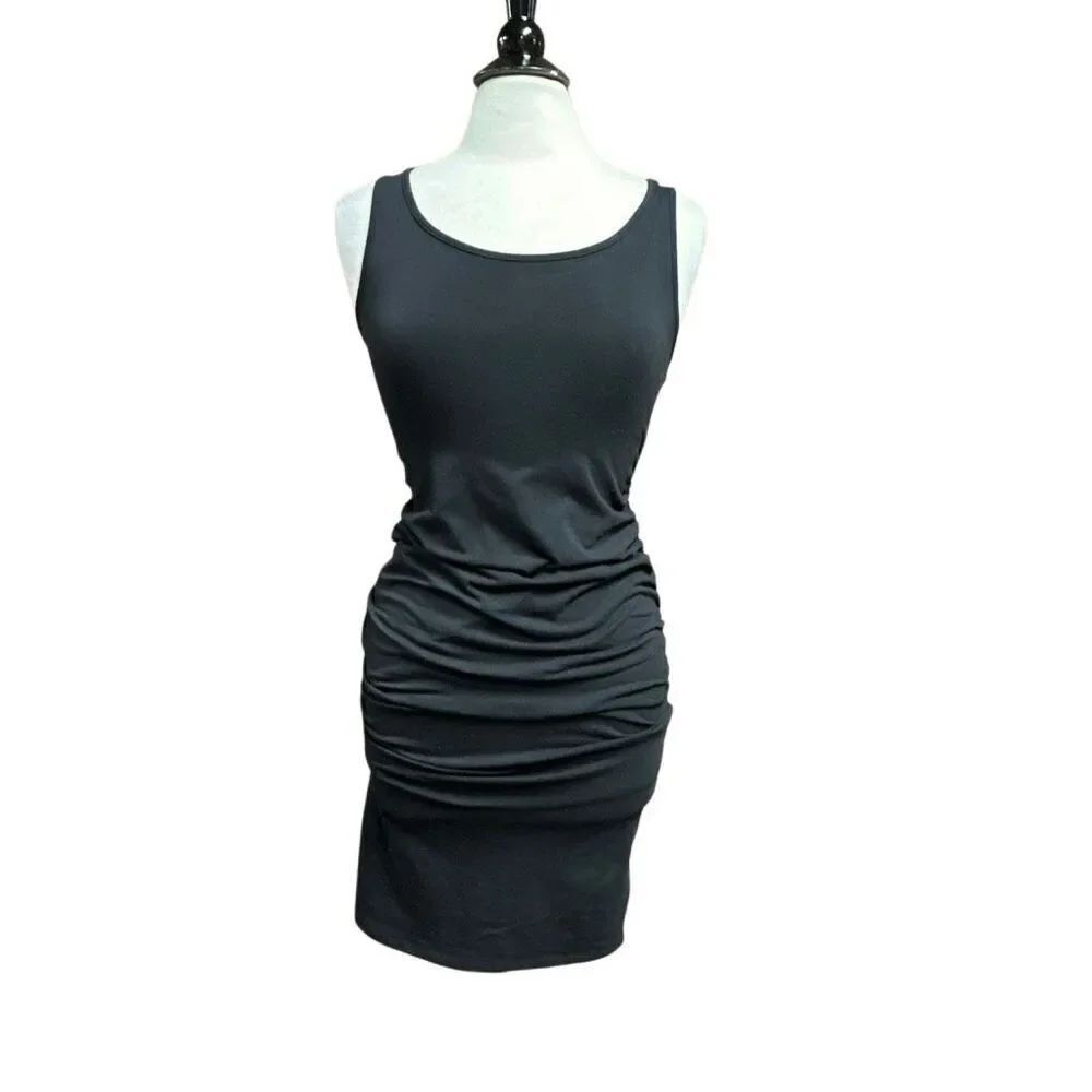 Isabel Maternity Womens Black Tank Knit Dress Sz XS NEW